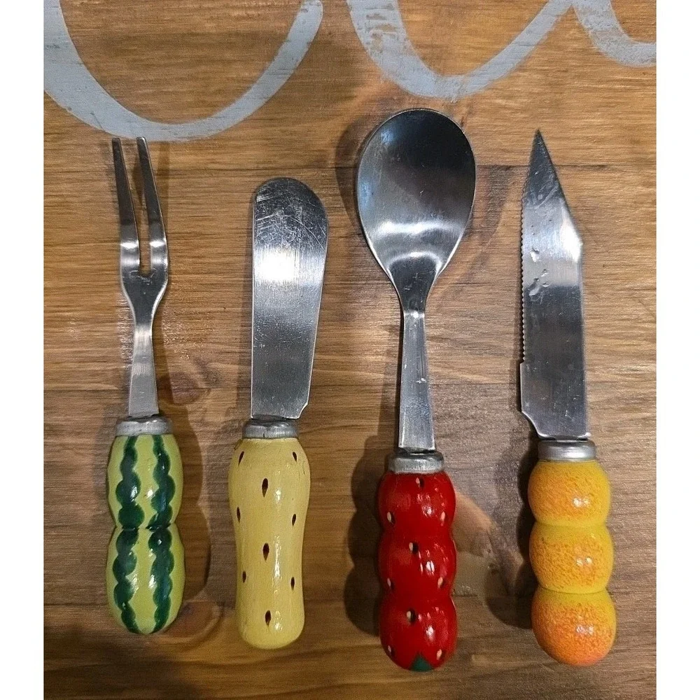 Dominica Fruit-Themed Kitchen Utensils &‎ Holder Colorful Fun